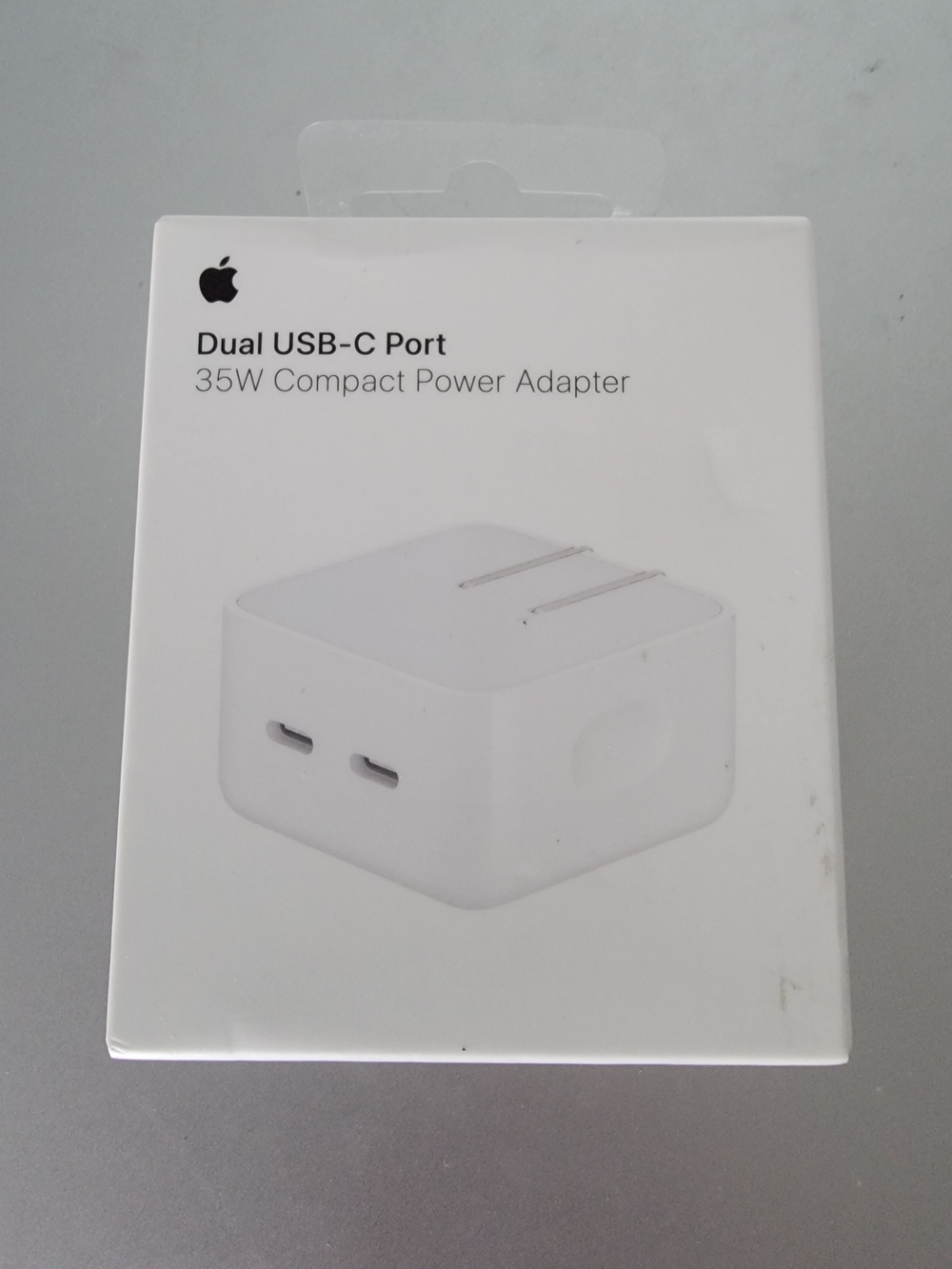 Apple Authentic Dual USB-C 35W Compact Power Adapter - White